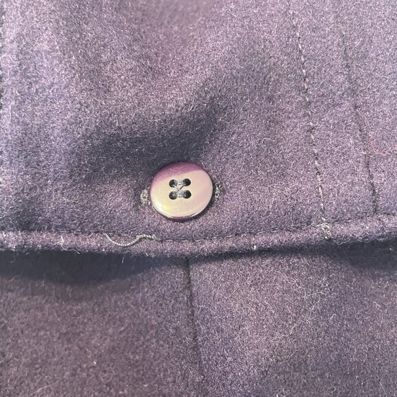 Beautiful Vintage Women's Esprit Hooded Wool Coat - Size L/XL - Picture 4 of 7